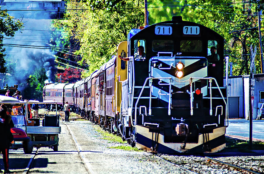 Great Smoky Mountains Rail Road Train Ride #6 Photograph by Alex Grichenko