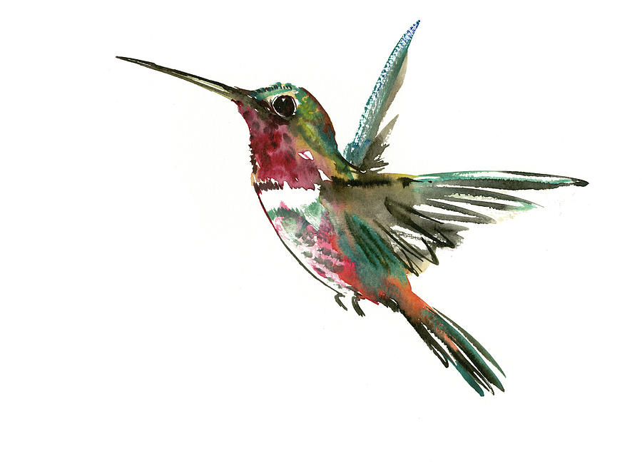 Hummingbird #13 Painting by Suren Nersisyan