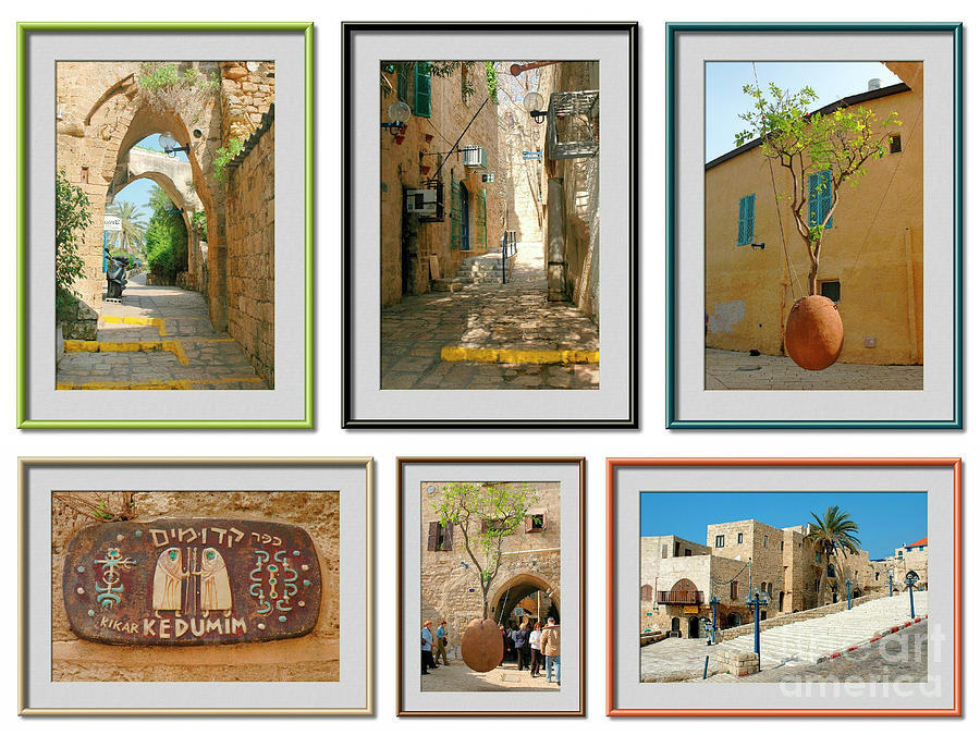 6 image Collage of Jaffa, Israel Photograph by Tomi Junger