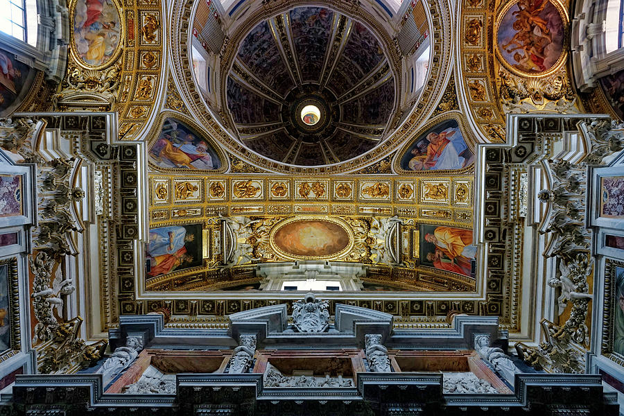 Interior View Of The Basilica di Santa Maria Maggiore In Rome Italy #6 Photograph by Rick Rosenshein