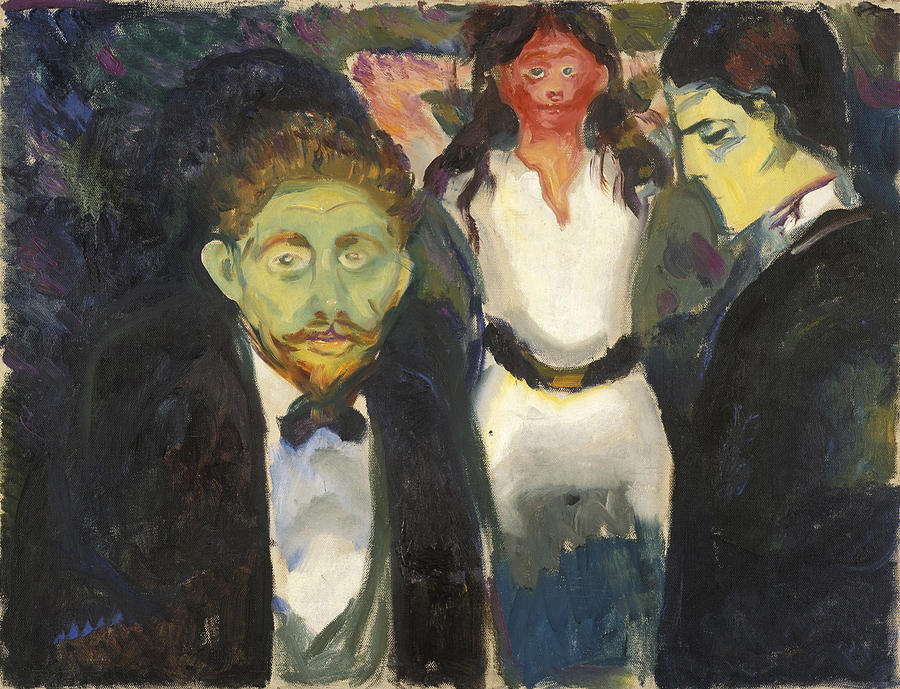 Jealousy Painting by Edvard Munch - Fine Art America