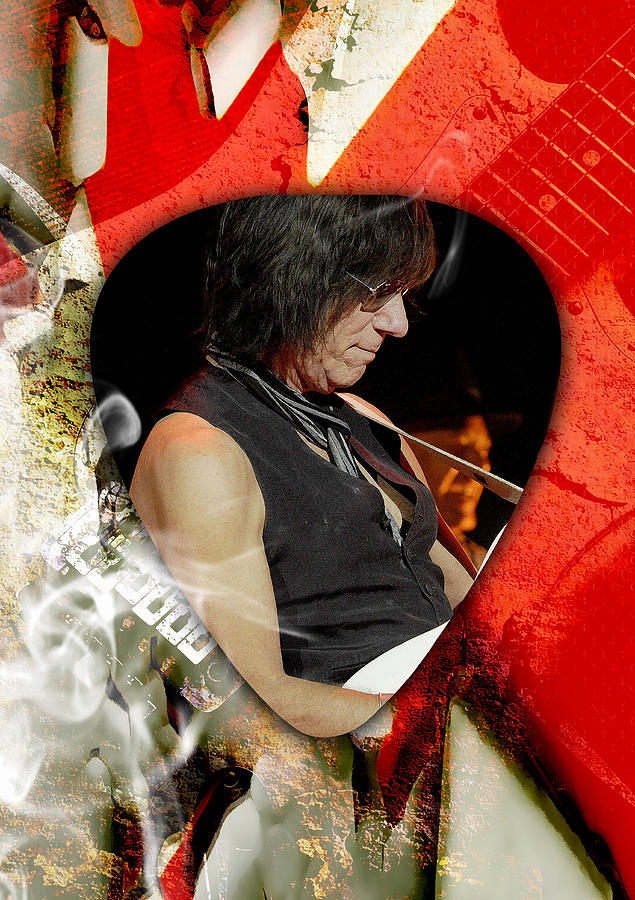Jeff Beck Guitarist Art #6 Mixed Media by Marvin Blaine
