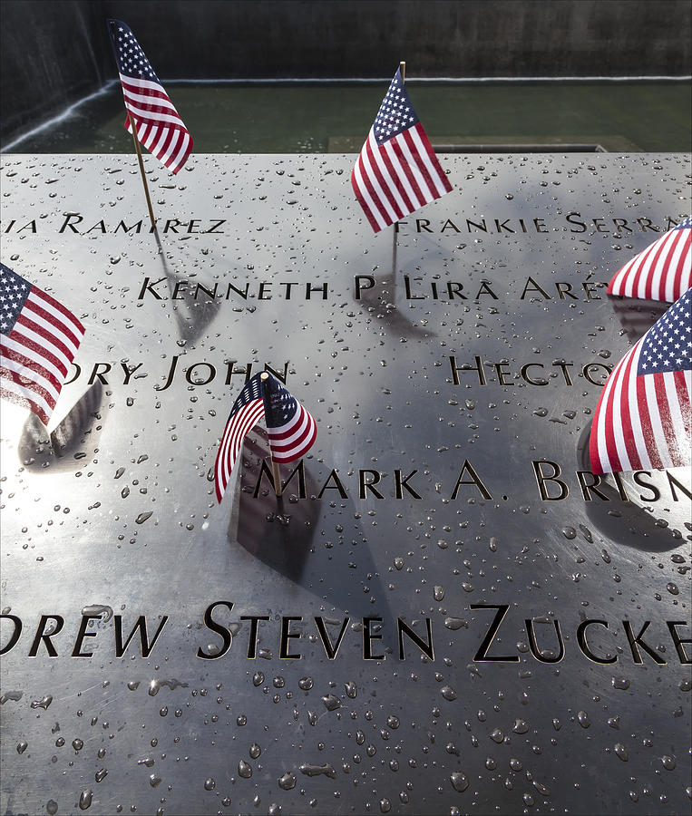 Memorial Photograph - July 4 2015 World Trade Center Memorial #6 by Robert Ullmann