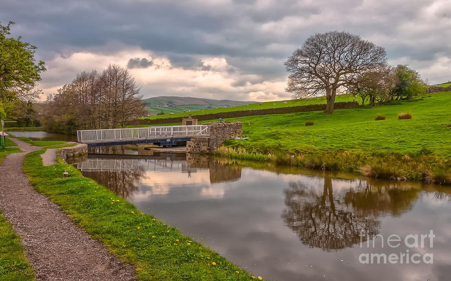 Leeds And Liverpool Canal In Low Bradley Photograph