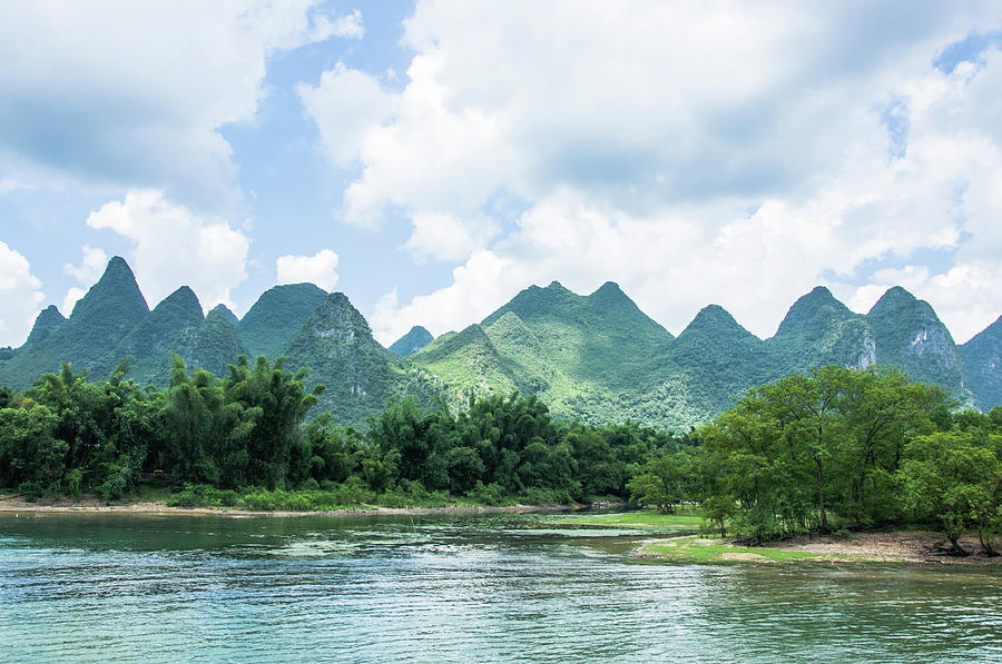 Lijiang River and karst mountains scenery Photograph by Carl Ning ...