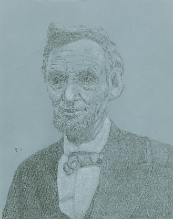 Lincoln Drawing by Dennis Larson - Fine Art America