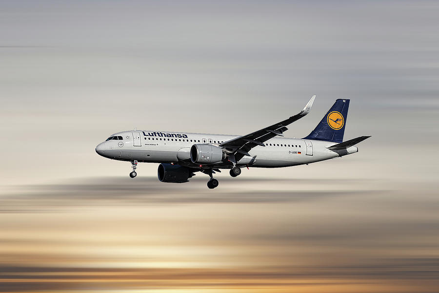 Airbus Mixed Media - Lufthansa Airbus A320-271N #6 by Smart Aviation