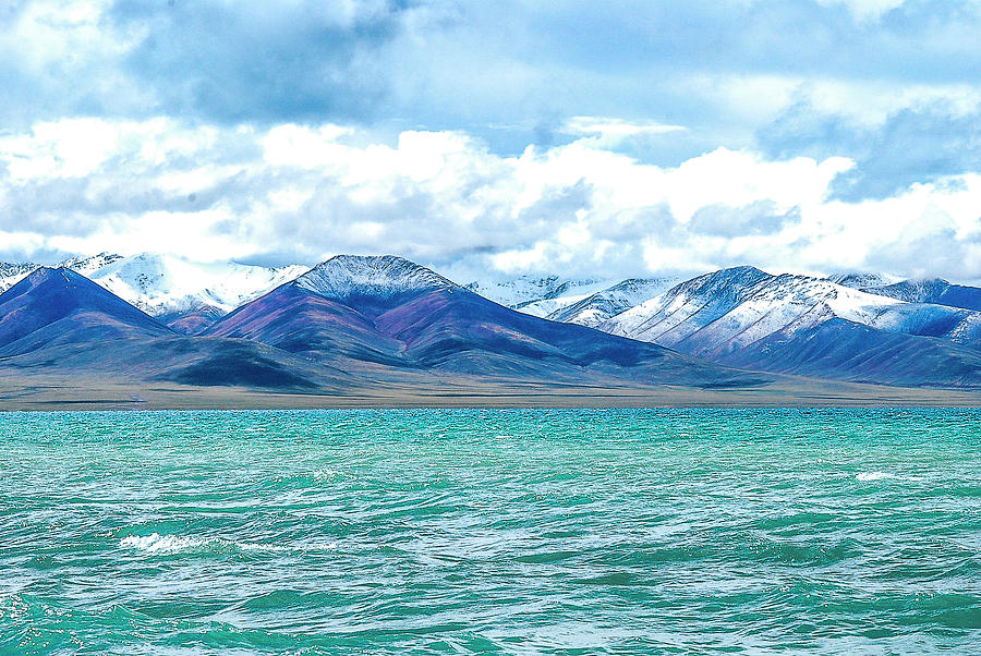 Namtso lake scenery in winter #6 Photograph by Carl Ning
