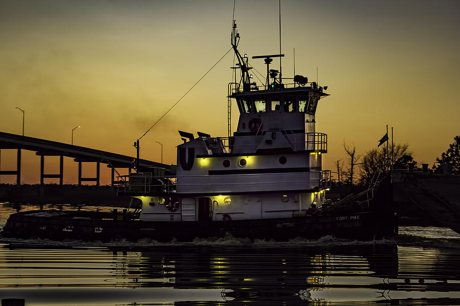 Tugboat Fort Pike Photograph by Pete Federico