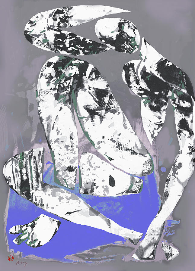 Nude Mixed Media - Nude Pop Art Poster by Kim Wang Nude Mixed Media - Nude Pop Art Poster by Kim Wang
