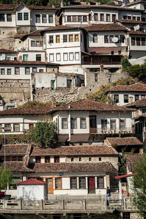 Ottoman Architecture View In Historic Berat Old Town Albania Photograph