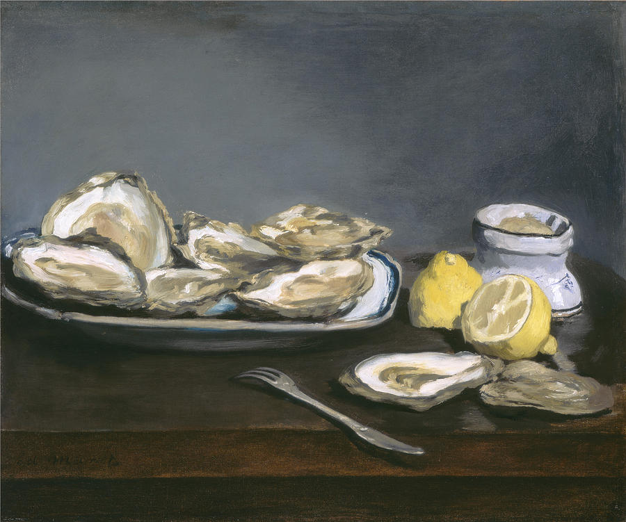 Oysters #8 Painting by Edouard Manet