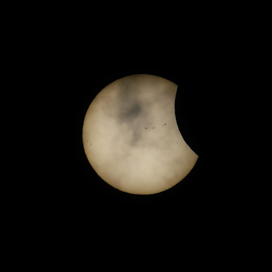 Partial Solar Eclipse August 21 2017 #6 Photograph by Alex Grichenko