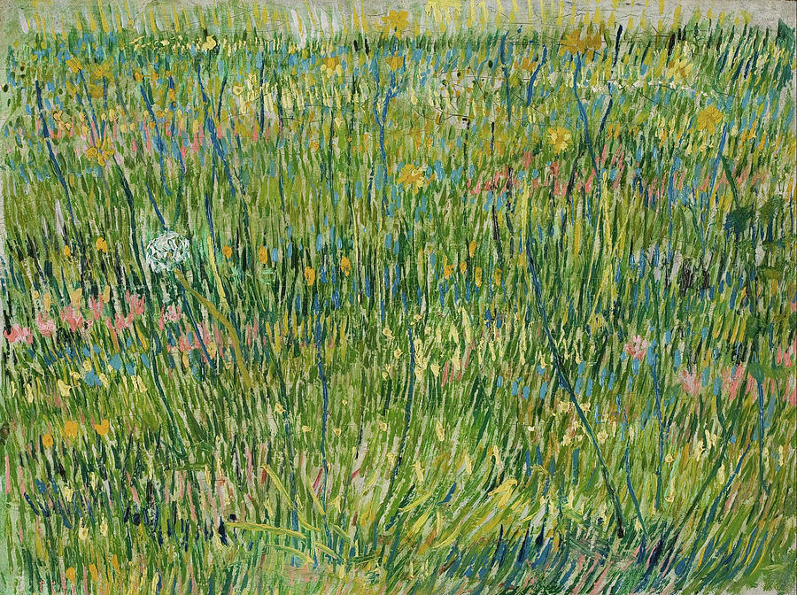 Patch of grass #7 Painting by Vincent van Gogh