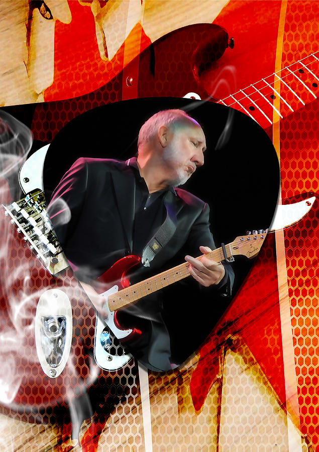 The Who Mixed Media - Pete Townshend Art #6 by Marvin Blaine