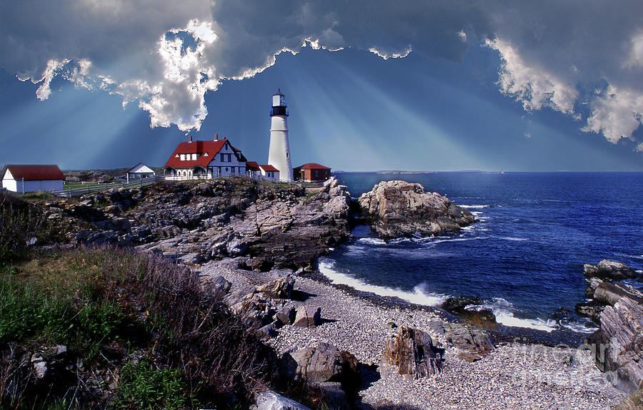 Portland Head Lighthouse #6 Photograph by Skip Willits