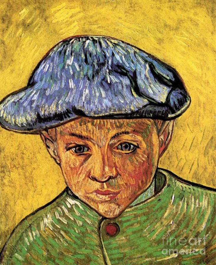 Arles Painting - Portrait of Camille Roulin #6 by Vincent Van Gogh