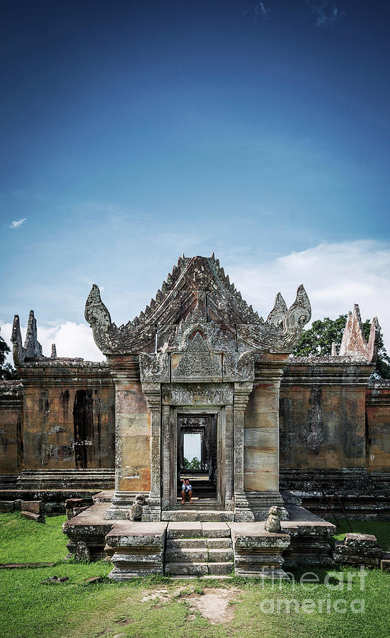 Preah Vihear Famous Ancient Temple Ruins Landmark In Cambodia #6 Photograph by JM Travel Photography