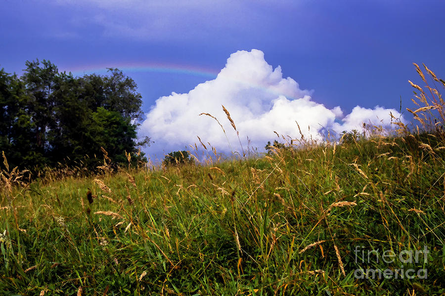 Rainbow over Pasture Field #6 Photograph by Thomas R Fletcher