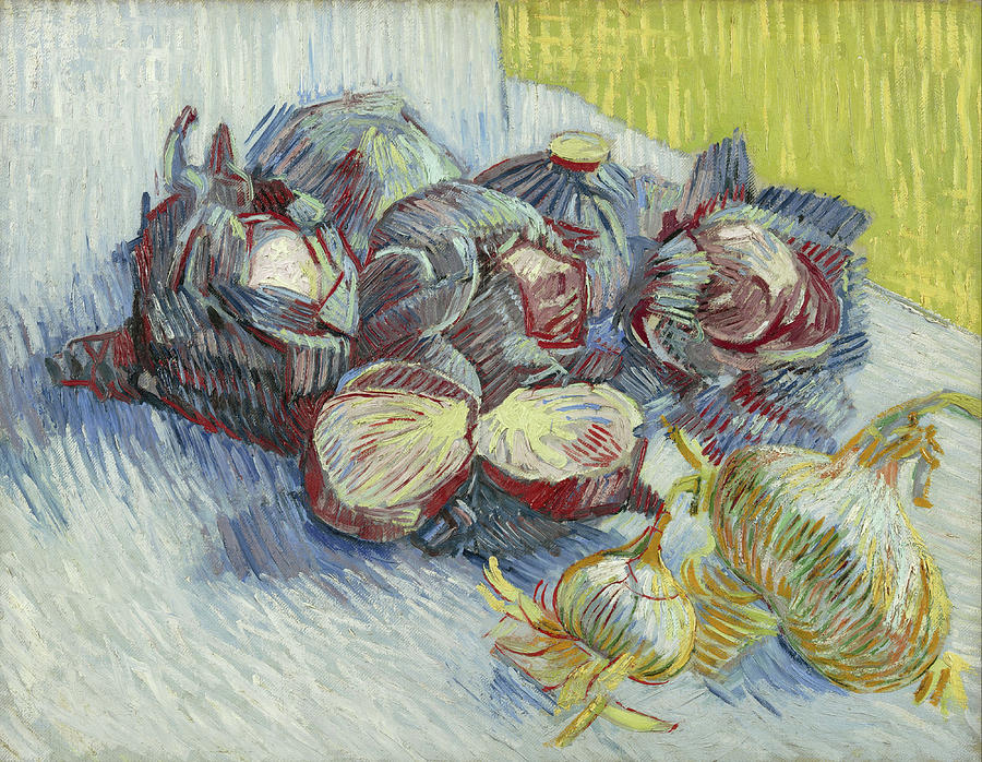  Red cabbages and onions #7 Painting by Vincent van Gogh