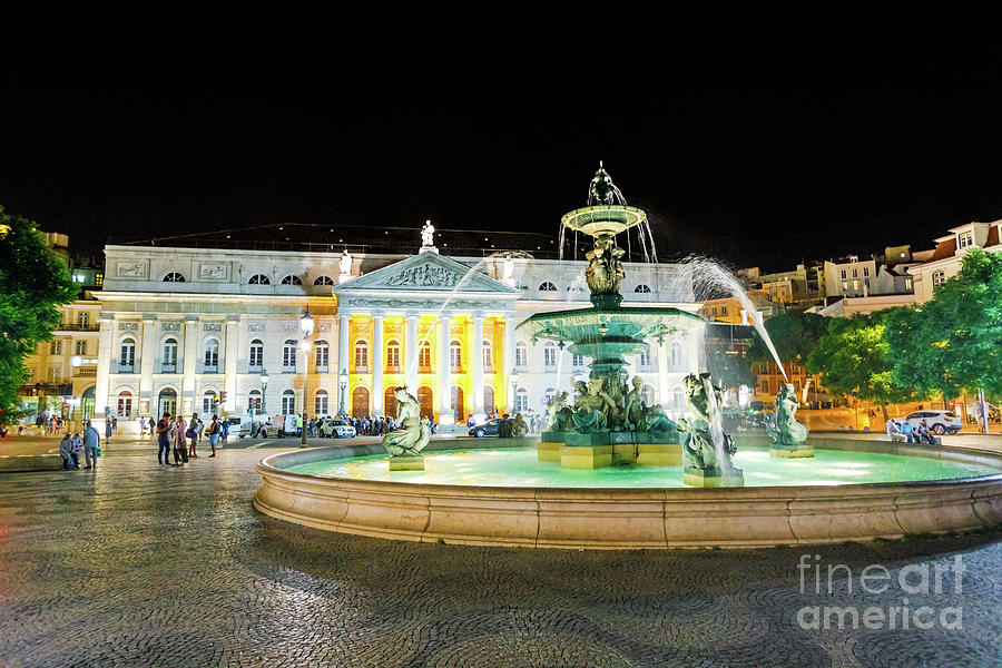Rossio Square Lisbon #6 Photograph by Benny Marty