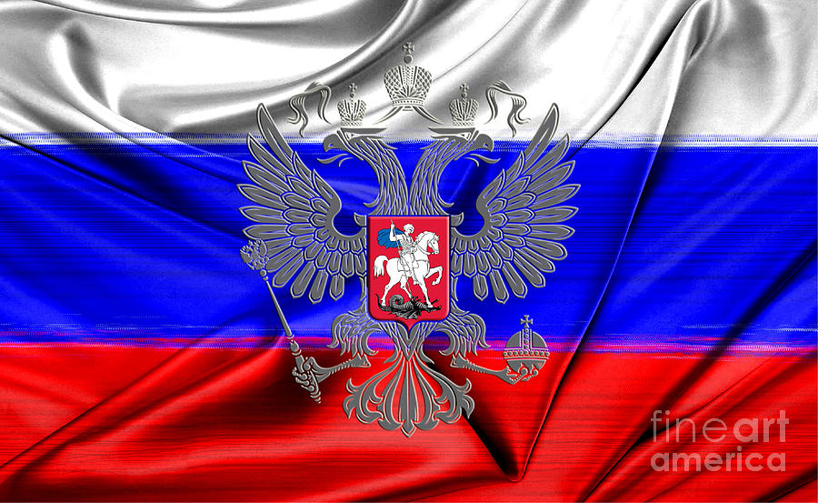Flag Digital Art - Russia Flag #6 by Frederick Holiday