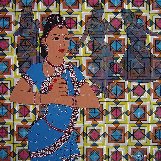 Mall Painting - Rythem Of Dance #6 by Dhanashri Pendse