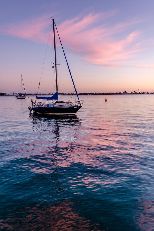 Cool Photograph - San Diego Bay Sunset Series #6 by Josh Whalen