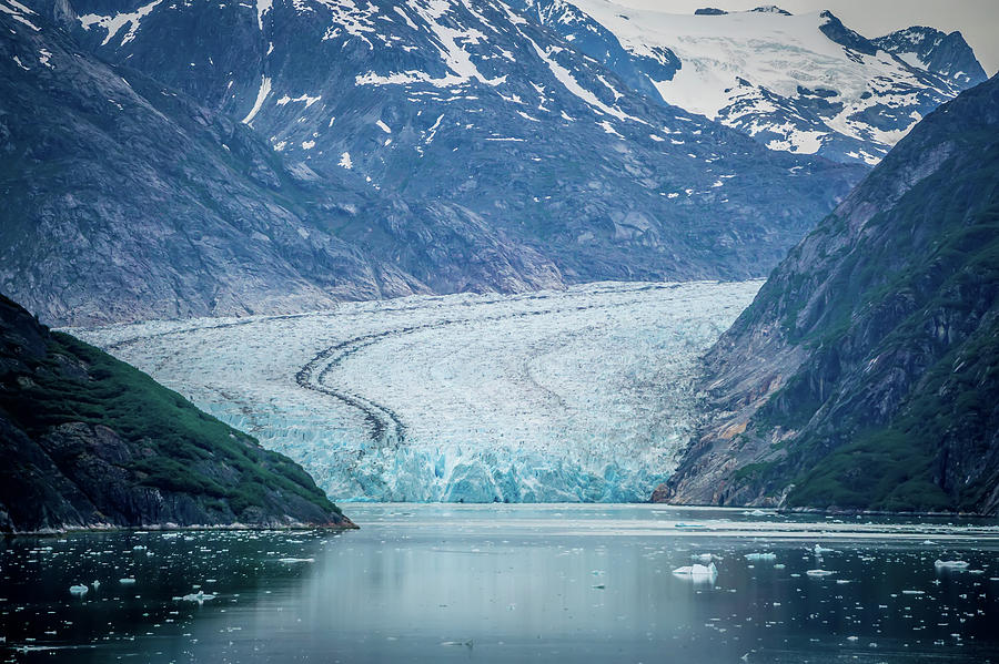 Sawyer Glacier at Tracy Arm Fjord in alaska panhandle #6 Photograph by Alex Grichenko