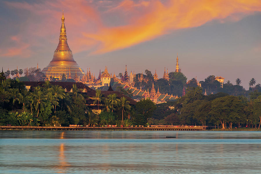 Shwedagon pagoda  #6 Photograph by Anek Suwannaphoom