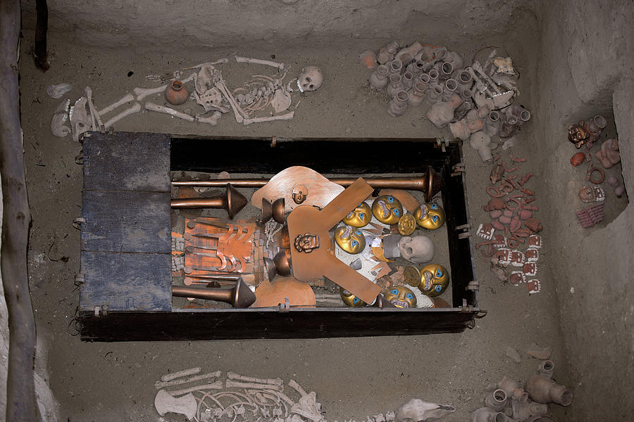 Sipan Replica of actual Tombs #6 Digital Art by Carol Ailles