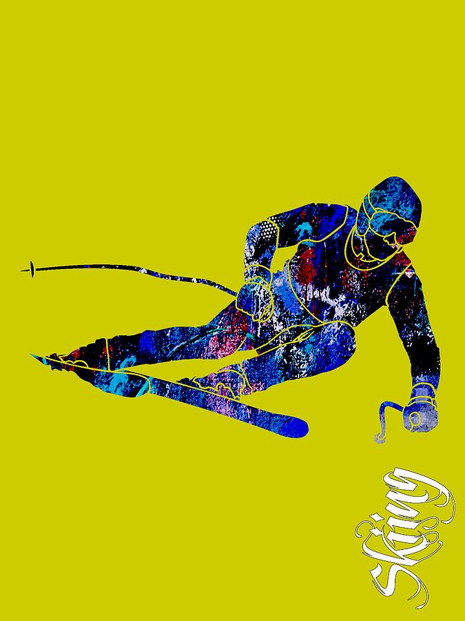 Skiing Collection #6 Mixed Media by Marvin Blaine