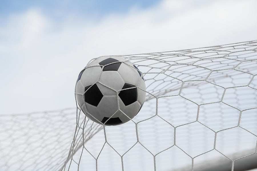 Summer Photograph - Soccer Ball In Goal  #6 by Anek Suwannaphoom