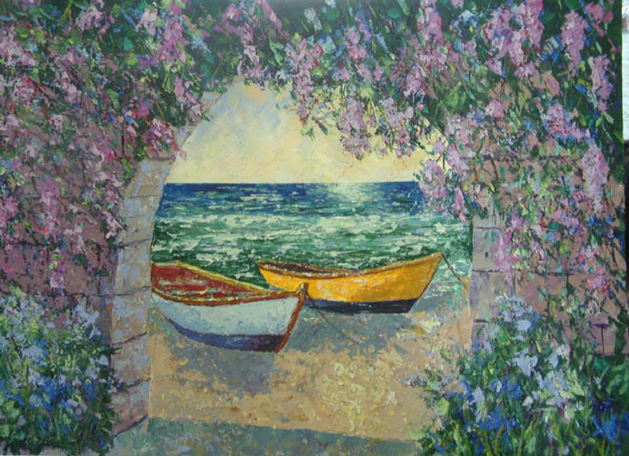 South of France #6 Painting by Frederic Payet