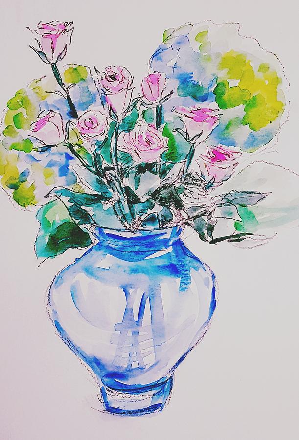Spring flowers  #6 Painting by Hae Kim