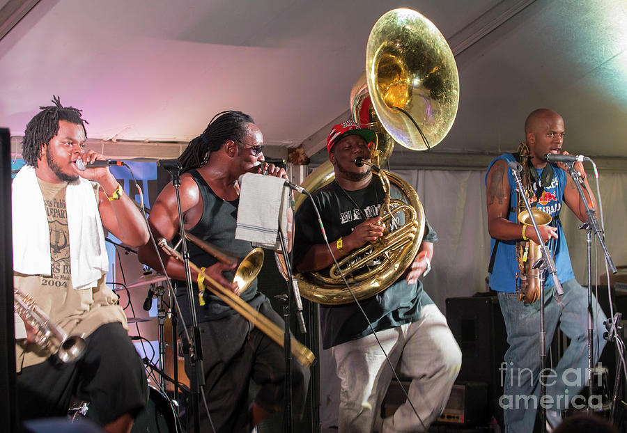 Stooges Brass Band at Bonnaroo #1 Photograph by David Oppenheimer
