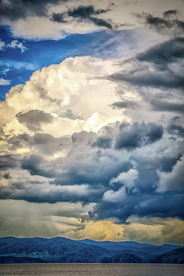 Stormy Landscape Over Lake Jocassee South Carolina #6 Photograph by Alex Grichenko