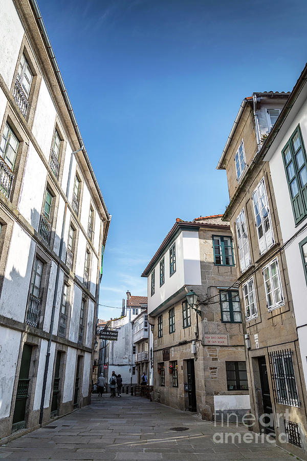 Street Scene In Santiago De Compostela Old Town Spain Photograph by JM ...