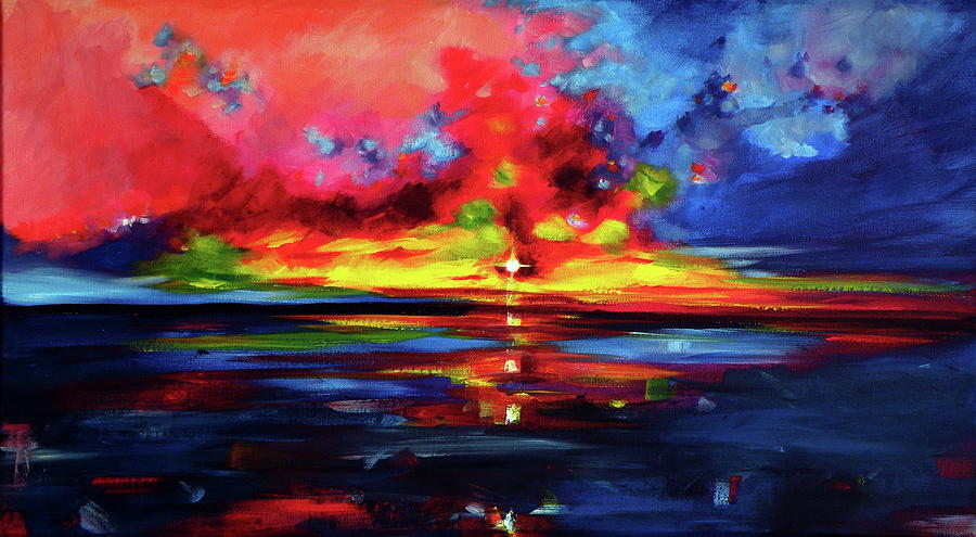 Sunrise #6 Painting by Kovacs Anna Brigitta
