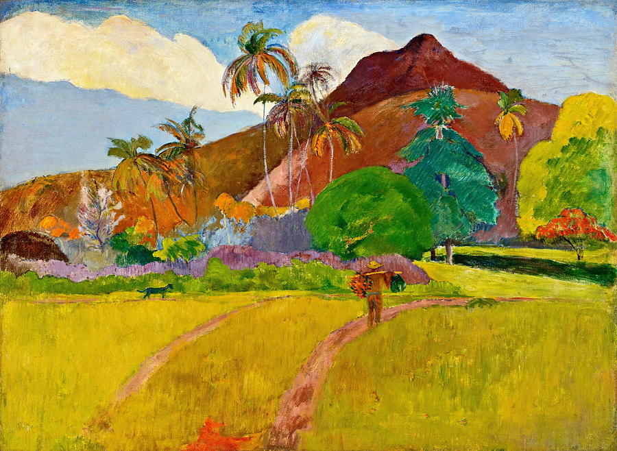 Paul Gauguin Painting - Tahitian Landscape  #6 by Paul Gauguin