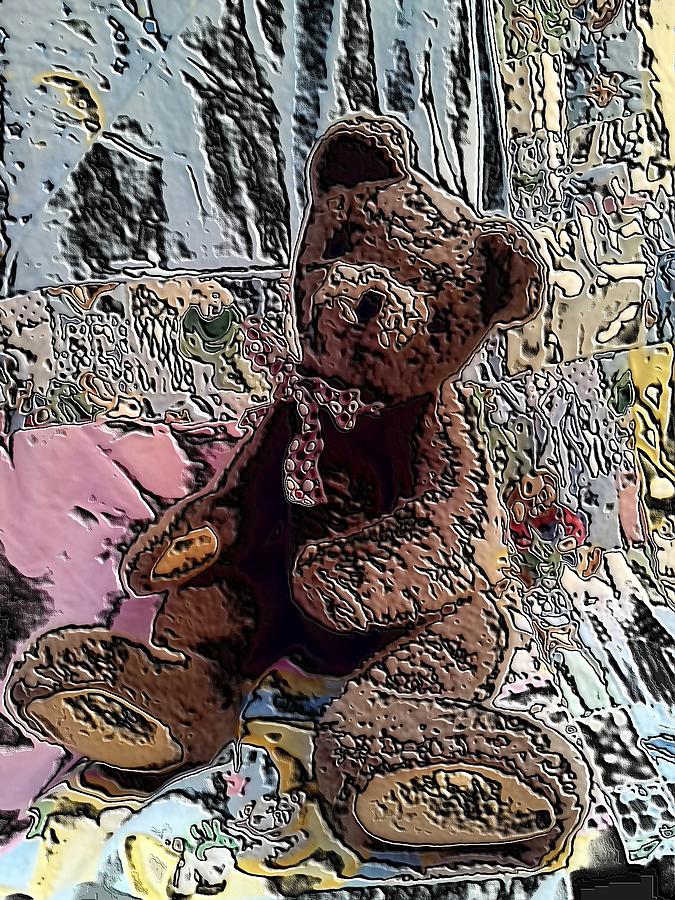 Teddy Bear #6 Digital Art by Belinda Cox