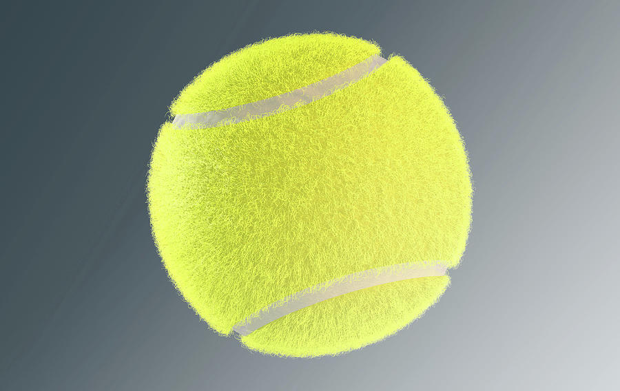 Tennis Digital Art - Tennis Ball #6 by Allan Swart
