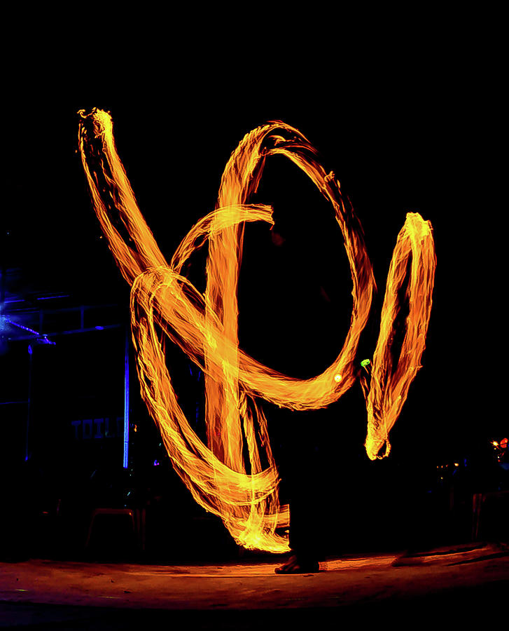 Thailand - Koh Phi Phi Don - Club Ibiza Fire Spinning Performers #6 Photograph by Ryan Kelehar