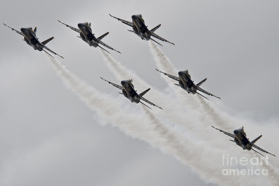 Sailors Painting - the Blue Angels #6 by Celestial Images