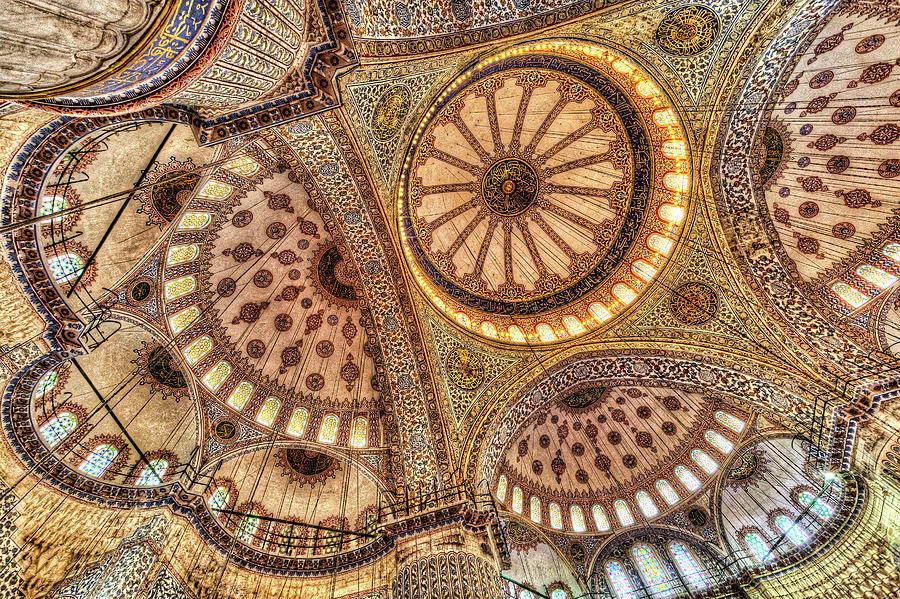 Blue Mosque Photograph - The Blue Mosque Istanbul #6 by David Pyatt