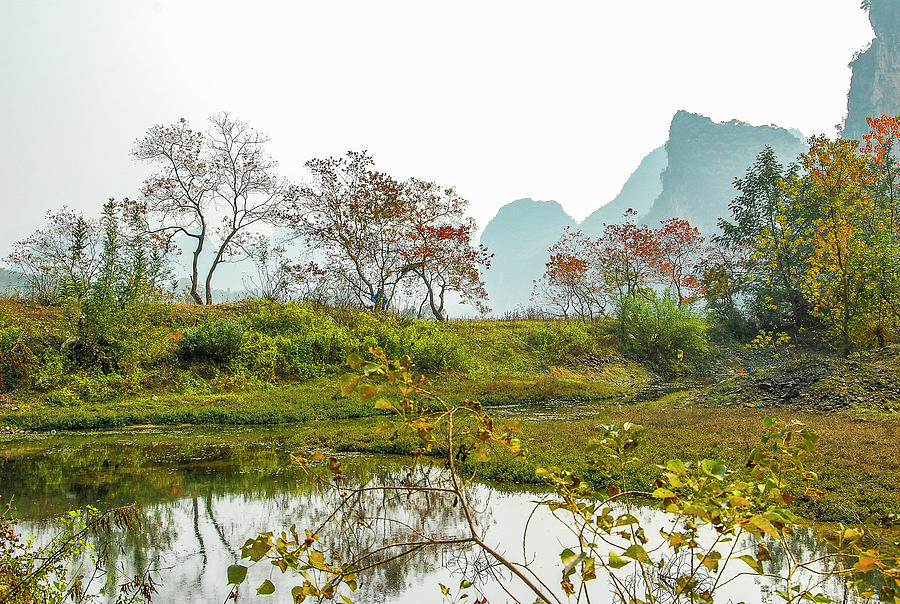 The colorful autumn scenery #6 Photograph by Carl Ning