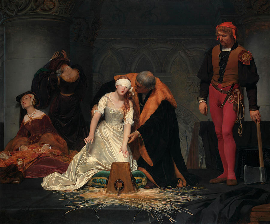 The Execution of Lady Jane Grey #6 Painting by Paul Delaroche - Pixels ...