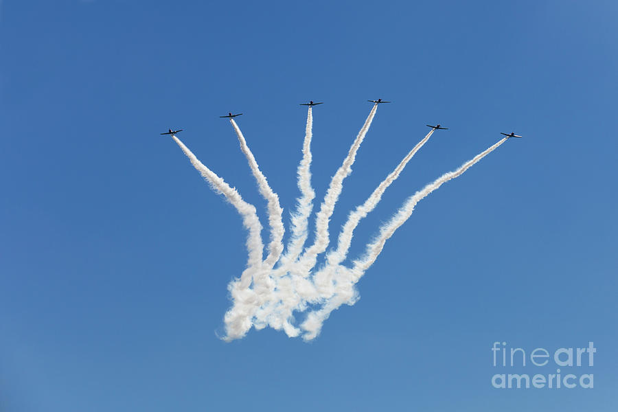 The Geico Skytypers Preforming Precision Aerial Maneuvers in Atlantic City #6 Photograph by Anthony Totah