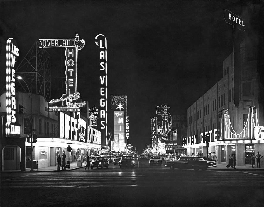 Las Vegas Photograph - The Las Vegas Strip #4 by Underwood Archives