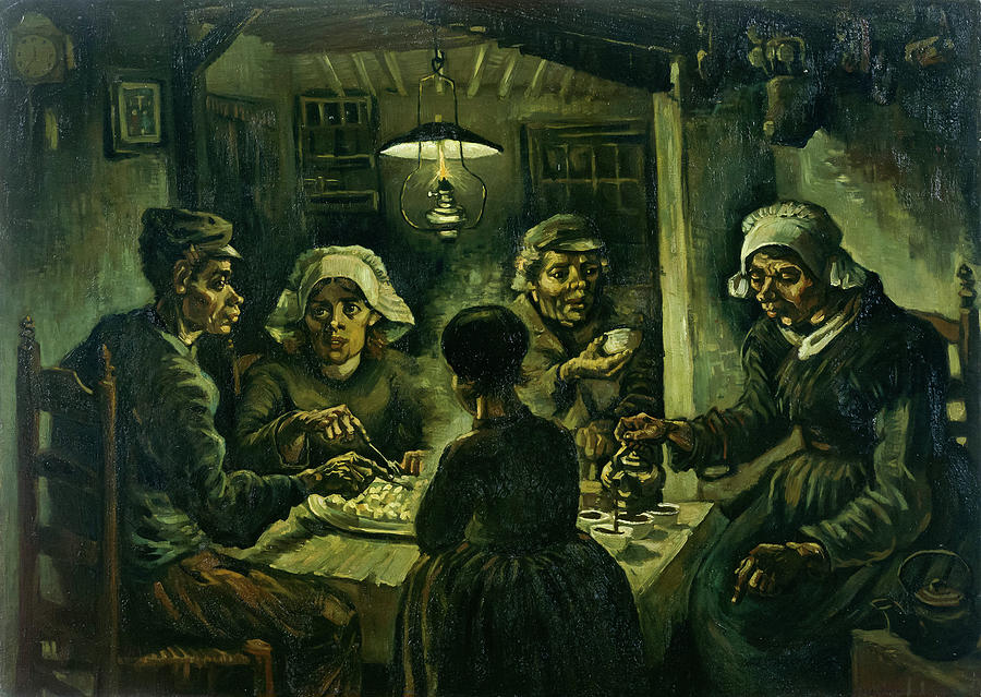 Vincent Van Gogh Painting - The Potato Eaters #6 by Vincent Van Gogh